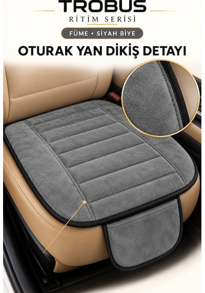 Trobus Ritim Opel Astra 2011-2015 Baby Face Ön İkili Koltuk Minderi Füme Siyah