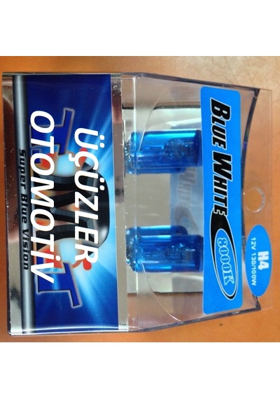 Mavi Far Ampulu H4 12V 100 90W 4500K 2Adet