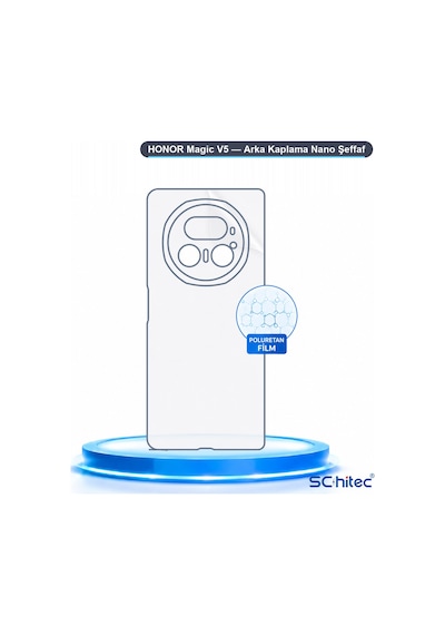 Schitec Honor Magic V5 Uyumlu Arka Yüzey Hidrojel Koruyucu Film 76085812