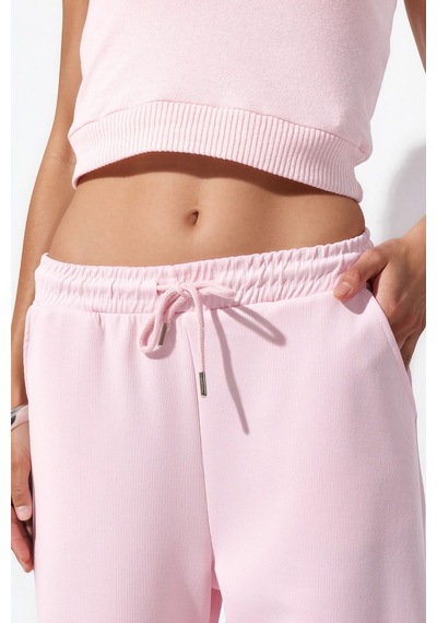 Hiccup Busem Fitilli Beli Lastikli Uzun Pantolon Allık Pembe