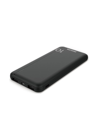 Philips Dlp1812pb/00 Hızlı Şarj Powerbank, Led Göstergeli, 10000 Mah, Siyah