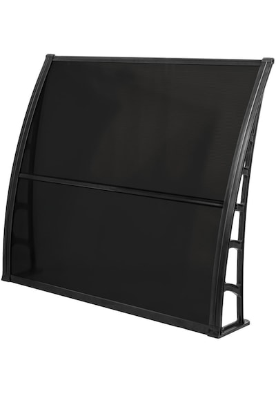 Lupın Kapı Pencere Üstü Pratik Sundurma 105x120 - Siyah