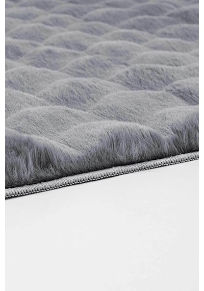 Meltem Tavşan Tüyü Post Peluş Ultra Yumuşak Makinede Yıkanabilir 80x150 Cm Gri