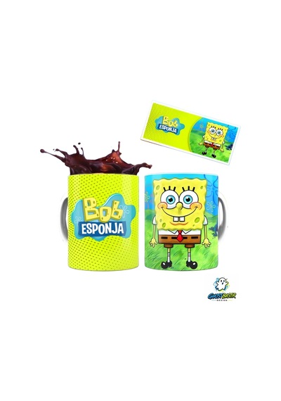 Sünger Bob Kupa Bardak Tek Adet K0419 Çok Renkli