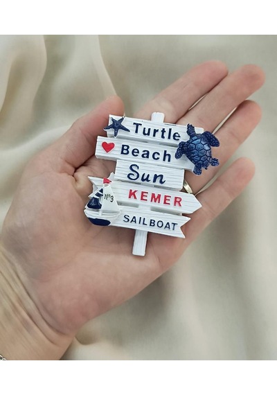 Magnet Kaplumbağa Gemi Yıldız Mıknatıslı Buzdolabı Süsü