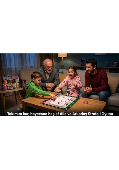 Can Yıldız Squid Game Kırmızı Işık Yeşil Işık Parkur Masa Oyunu - Squid Game Aile Ve Arkadaş Strateji Oyunu