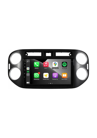 Volkswagen Tiguan Android Multimedya Sistemi 4-64 2007-2015 For-x Ön Kayıt Kamera Hediyeli 9"