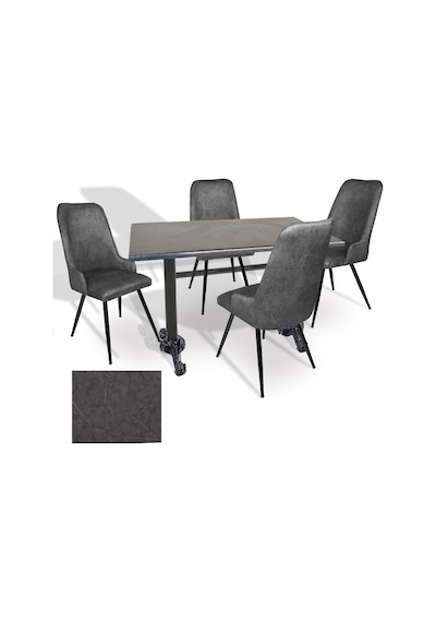 Çipa - Çırağan Mutfak Masa Takımı - 70x120 Werzalit, Wermodin Ve Allzalit Tabla - Grey Marble - Füme Çok Renkli Çipa - Çırağan Mutfak Masa Takımı - 70x120 Werzalit, Wermodin Ve Allzalit Tabla - Grey Marble - Füme Çok Renkli