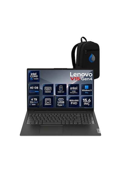 Lenovo V15 Gen 4 ABP 83a100a5tr-rnp16 i5-13420H 40 GB 4 TB NVMe SSD 15.6" W11P Dizüstü Bilgisayar