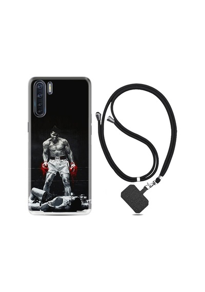 Oppo A91 Kılıf Boyun Askılı Moon Baloon 1369