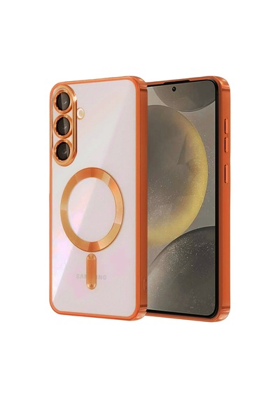 Samsung Galaxy  Uyumlu,  A37 5g Kross Magneticsafe Kapak - Turuncu