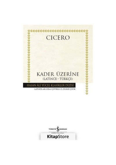 Kitapstore Kader Üzerine Latince-Türkçe Karton Kapak / Cicero
