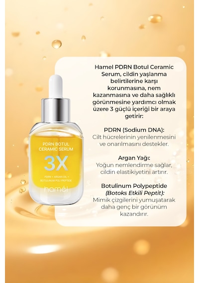 Hamel 3X Pdrn Botul Ceramic Serum Sodium Dna Serum Kore 30 ML