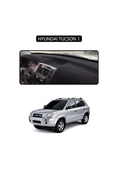 Hyundai Tucson 1torpido Koruma Halısı Siyah Kenar