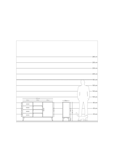 Arges Konsol 4 Raflı 4 Çekmeceli Tek Kapaklı 132x30x83 Antrasit-çam/çam Çam/çam Arges Konsol 4 Raflı 4 Çekmeceli Tek Kapaklı 132x30x83 Antrasit-çam/çam Çam/çam