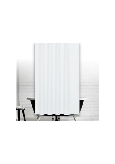 Zethome Jackline Banyo Duş Perdesi 0010 Beyaz Tek Kanat 1X180X200 Beyaz