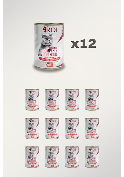 Yetişkin Kedi Kuzu Konservesi 12 Adet X 400 Gr.