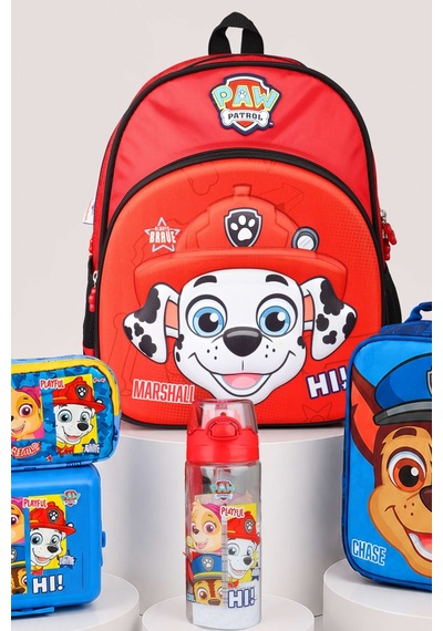 X Dekomus Lisanslı Paw Patrol Marshall 35 Cm Küçük Boy Anaokul,termoslu Beslenme Ve Kalem Çantası,beslenme Kabı,matara Seti Açık Gri