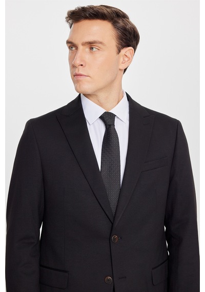 AC&Co / Altınyıldız Classics Erkek Sıyah Slim Fit Kırlangıç Yaka Beli Bağlamalı Yan Cepli Takım Elbise Siyah AC&Co / Altınyıldız Classics Erkek Sıyah Slim Fit Kırlangıç Yaka Beli Bağlamalı Yan Cepli Takım Elbise Siyah