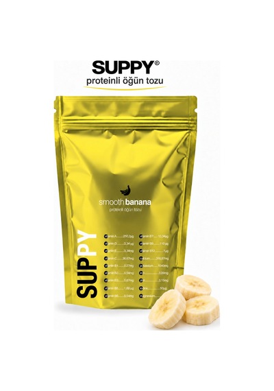 Suppy Smooth Banana Muzlu Proteinli Öğün Tozu 600 G Muz
