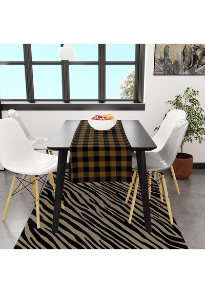 Adawall Sarı - Siyah Kare Runner