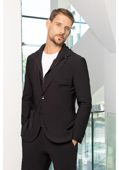 Morven Erkek Siyah Polyamide Torba Cep Kapüşonlu Slim Fit Mono Yaka Spor Takım Elbise 24ms001009001 Siyah Morven Erkek Siyah Polyamide Torba Cep Kapüşonlu Slim Fit Mono Yaka Spor Takım Elbise 24ms001009001 Siyah