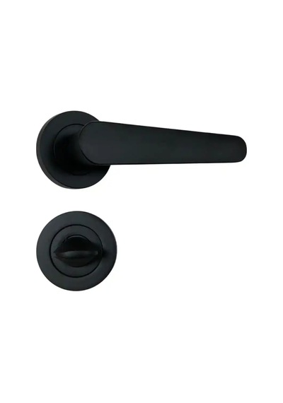 Sese Evin Modeli Rozetli Wc Kapı Kolu Siyah 200-243r-02-02