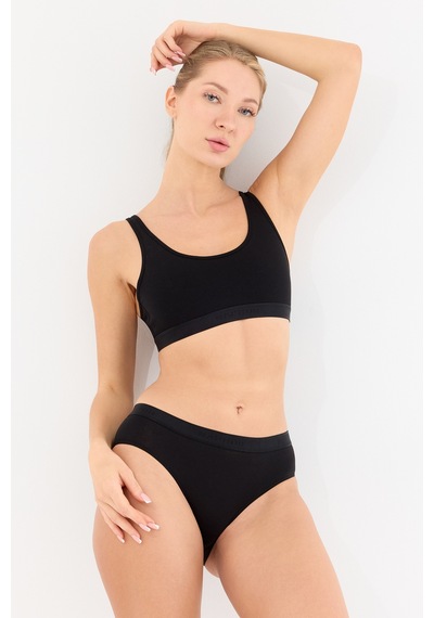 Naphor Touch Siyah Yüksek Bel Slip Külot