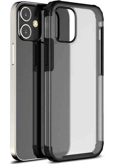 Apple Uyumlu iPhone 12 Mini Uyumlu Zore Volks Kılıf-siyah Siyah -