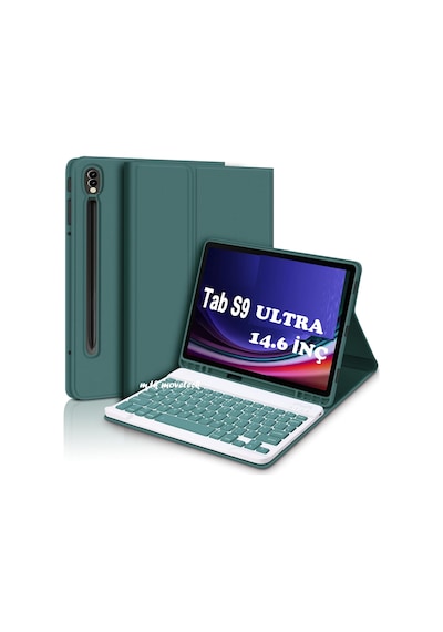 Samsung Galaxy Uyumlu S9 Ultra 14.6 İnç Sm-x910 Klavyeli Tablet Kılıfı