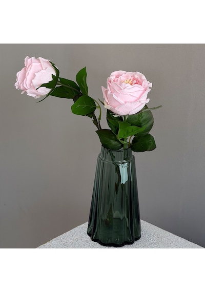 Yapay Çiçek Gül Tek Dal Toz Pembe 40 Cm