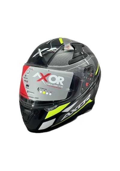Axor Apex Turbine Kapalı Kask Neon Sarı Siyah