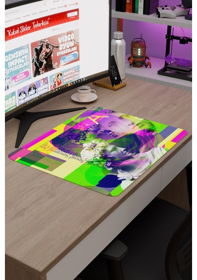 Maksimalizm Kaymaz Dikişli Kauçuk Oyuncu Mousepad V1 - 48x40 Xl Gaming Mouse Pad Fare Altlığı