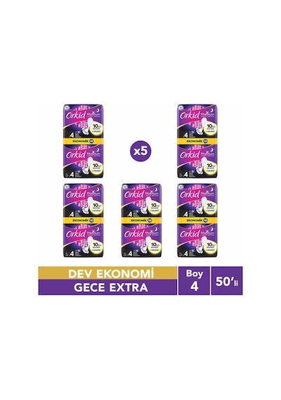 Anne Kız Paketi Gece Extra Hijyenik Ped 50 Adet