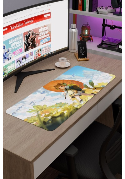 Yaoyao Genshin Impact Anime Oyuncu V5 - 70x30 Xl Gaming Mouse Pad Fare Altlığı