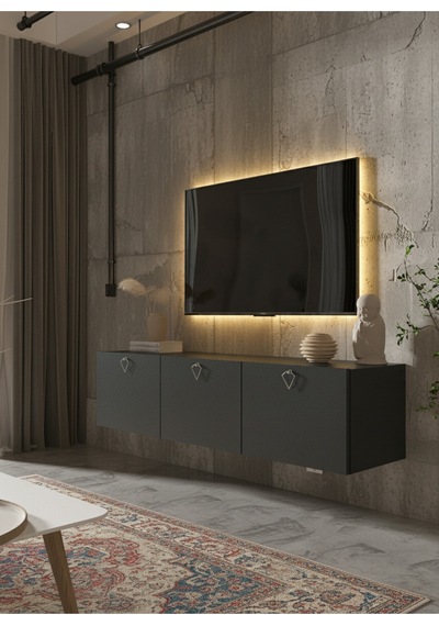 Resital Tv Ünitesi S1837-4 Antrasit Antrasit