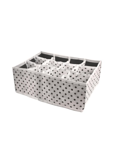 Magic Lady Magic Lady 12 Bölmeli Çekmece Içi Düzenleyici Organizer Puantiyeli Kutu Beyaz