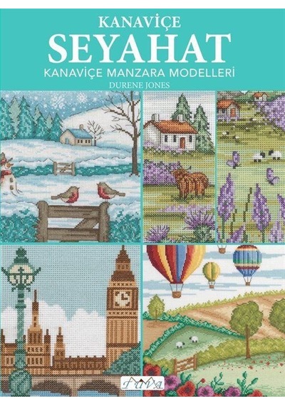 Kanaviçe Seyahat - Kanaviçe Manzara Modelleri - Durene Jones - Tuva Tekstil