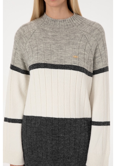 U.s. Polo Assn. Kadın Gri Melanj Kazak /triko 50314841-vr086 Grı Melanj
