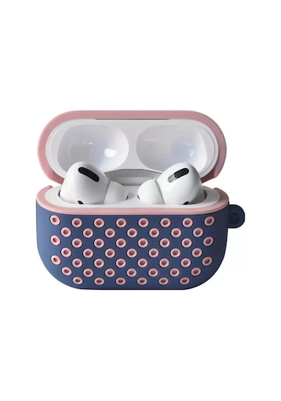 Zenviaat Newface Apple Airpods Uyumlu Pro 2 2.nesil Spor Delikli Kılıf - Mavi-pembe Znv2027 Arka Kapak