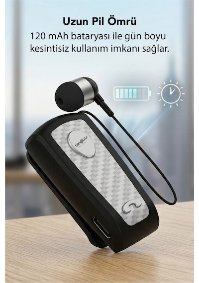 Lkb-38 Bluetooth Kulaklık V5.4, Geri Çekilebilir Makaralı, 1440 Saat Bekleme, Hd Ses, Gürültü Engelleme