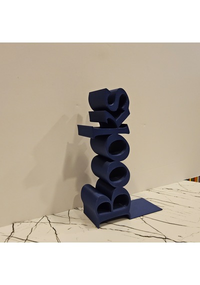 Kitap Tutucu Books Yazılı 3d -lacivert-