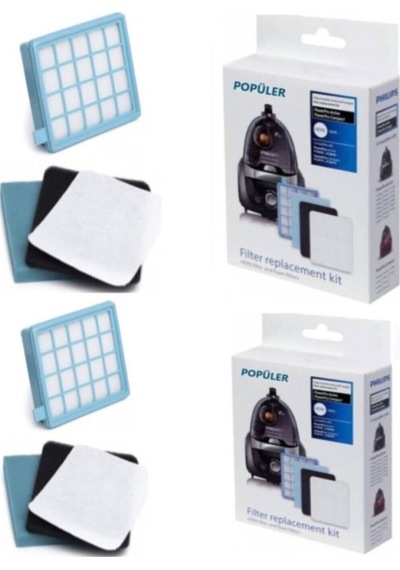 Philips Uyumlu Fc 9323/07 Powerpro Compact Hepa Filtre Seti ( 2 Adet )