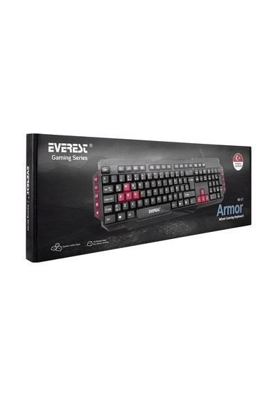 Everest Kb-g7 Armor Siyah Usb Q Gaming Oyuncu Klavyesi