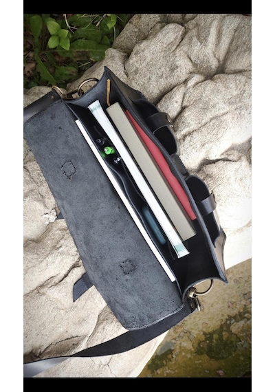 Nyc Giyim Tekstil Hakiki Dana Derisi El Dikişli Deri Evrak Çantası, Omuz Askılı, Çok Gözlü, 35x26x9 Cm, Laptop Ve Tablet İçin İdeal,siyah,kahve,taba Carzy Renk Seçenekleriyle,