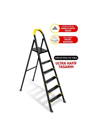 Zigana Merdiven Hardy 5+1 Basamaklı Özel Tasarım Hafif Me