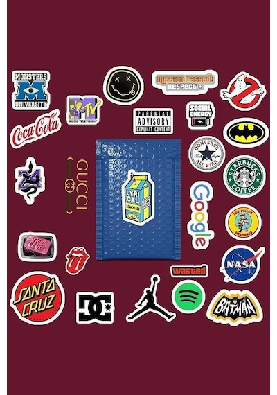 Logo Brand Marka Sticker Paketi/bullet Journal Defter Çıkartma Ajanda Laptop Etiket 1