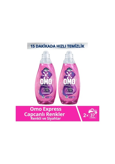 Express Fresh Capcanlı Renkler Renkli Ve Siyahlar Sıvı Çamaşır Deterjanı 1480 Ml X2