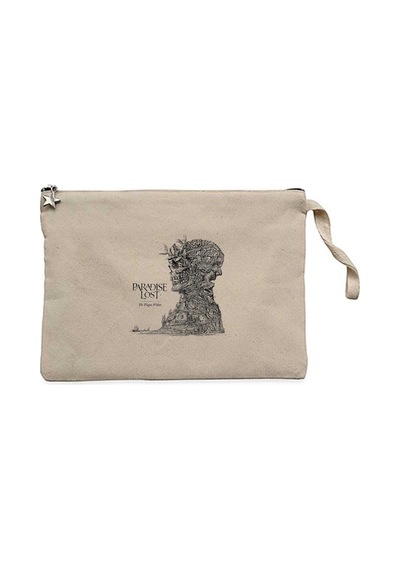 Paradise Lost The Plague Within Krem Clutch Astarlı Cüzdan / El Çantası