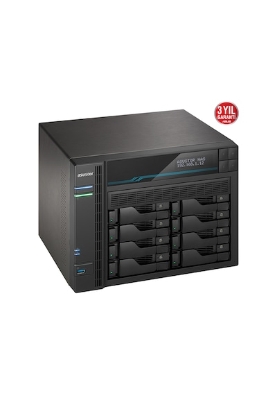 Asustor 8diskli Atom Qc-40gb Ram-2-10gbe Nas Server As6508t 44385